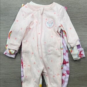 Baby Girl Onesie Set -3pcs (Mixed Sizes )